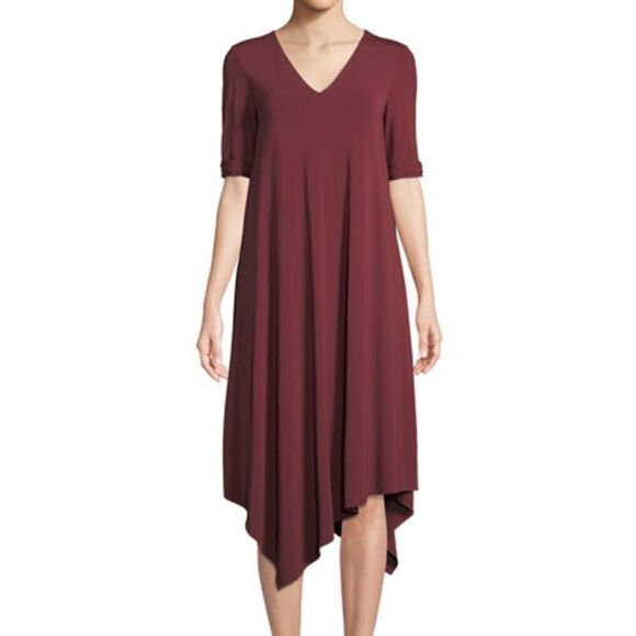 Lafayette 148 New York Dresses & Skirts - LAFAYETTE 148 Noor V-Neck Tie Sleeve Shift Dress 